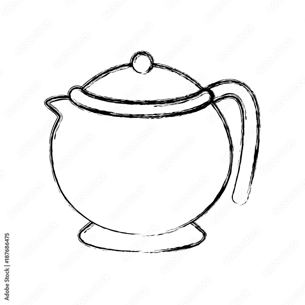 Obraz premium Porcelain teapot isolated