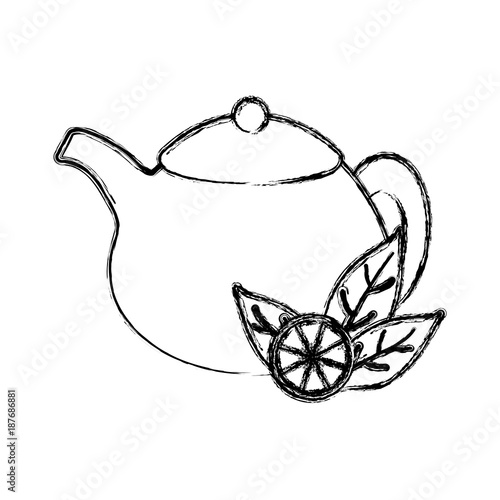 Natural lemon teapot