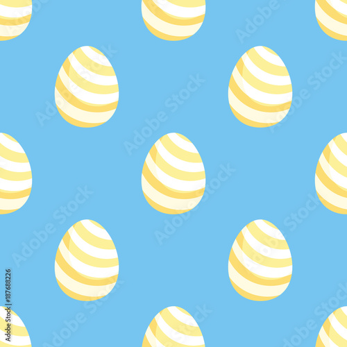 Seamless pattern with the image of Easter eggs. Vector background.