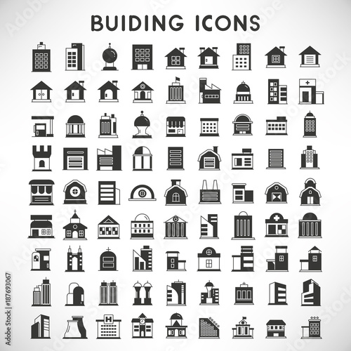 building icons set