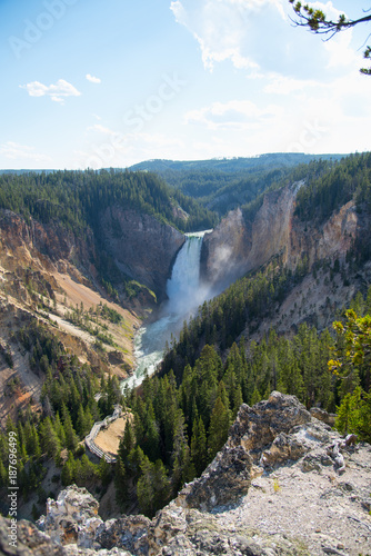 Waterfall in Yellowstone National Park