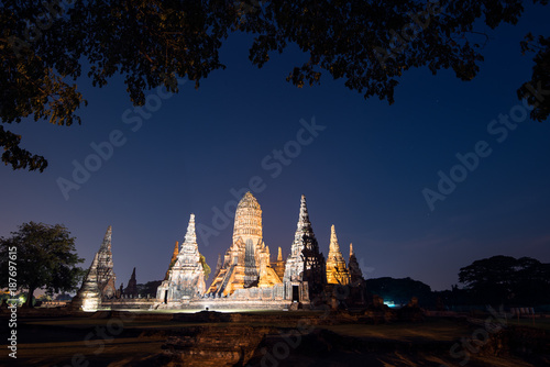 Wat Chaiwatthanaram is ancient Buddhist temple in the Ayutthaya Historical Park  Thailand
