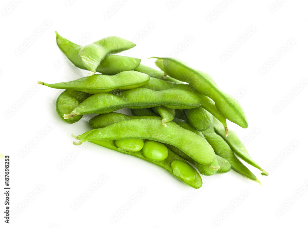 fresh green peas isolated on a white background fresh green peas isolated on a white background