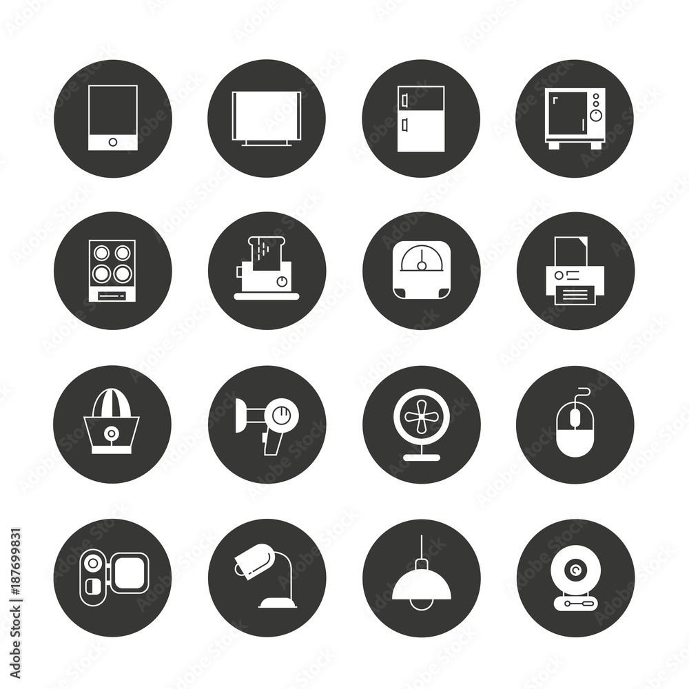 home appliance icons home appliance icons