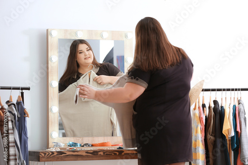 Beautiful overweight woman ...