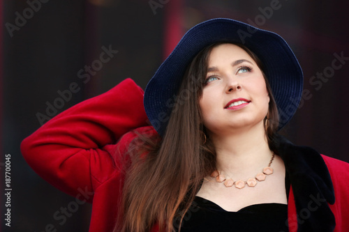 Beautiful overweight woman ...