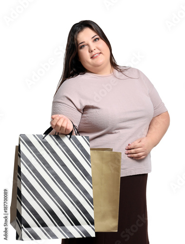 Beautiful overweight woman ...