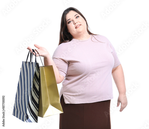 Beautiful overweight woman ...