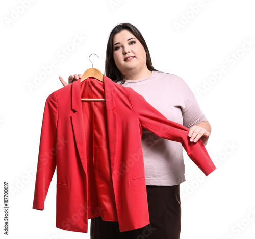 Beautiful overweight woman ...