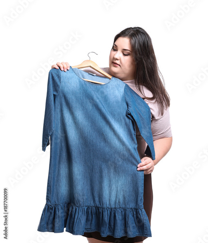 Beautiful overweight woman ...