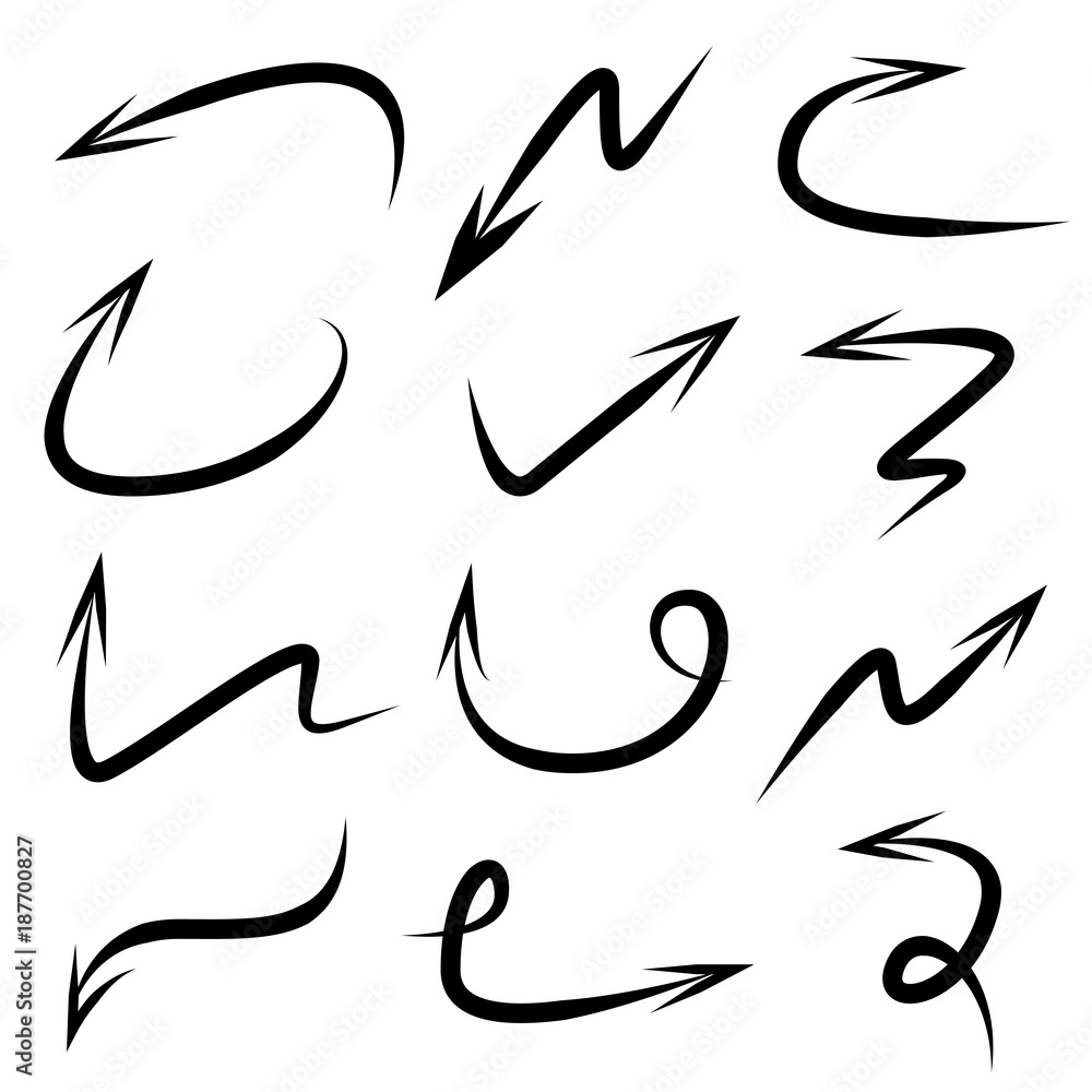 doodle arrows doodle arrows