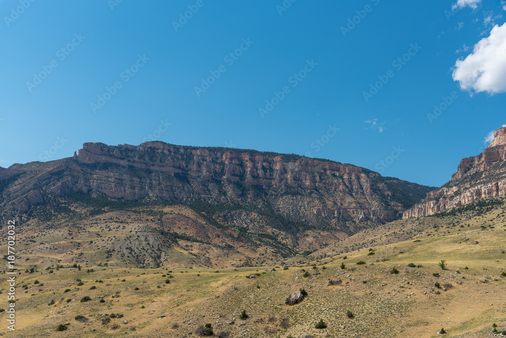 Naklejka premium Mountain, Prairie & Canyon