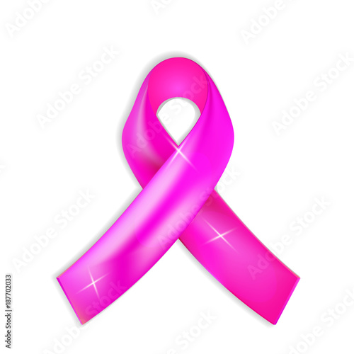 Breast cancer awareness pink ribbon