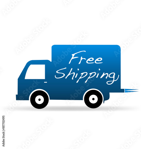 Free shipment - delivery icon vector illustration