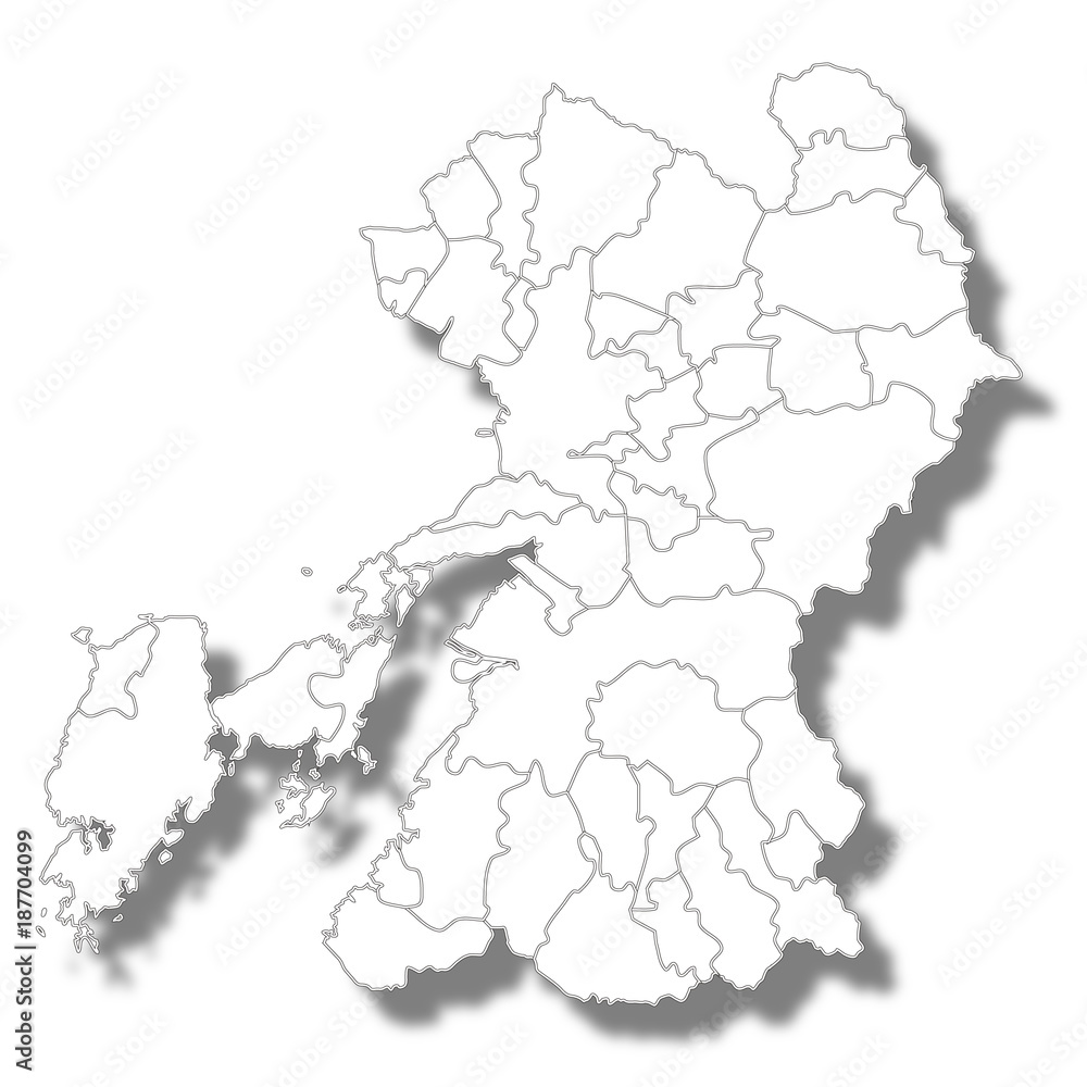 熊本　地図　白　アイコン