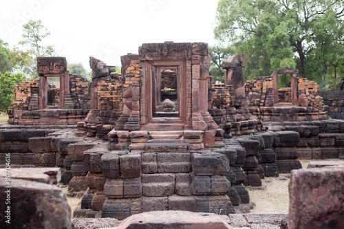 Temple stone in the forest