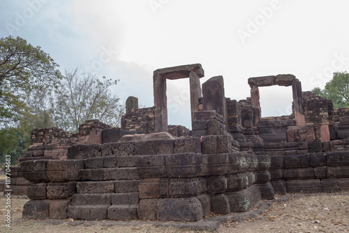 Temple stone in the forest
