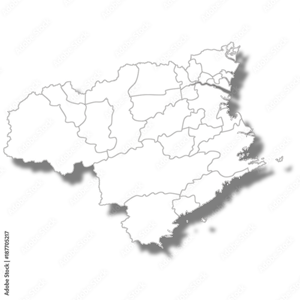 徳島　地図　白　アイコン
