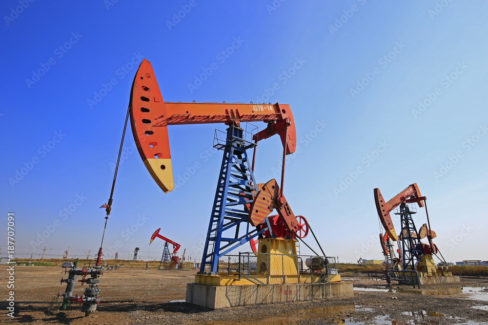 The oil pump, industrial equipment The oil pump, industrial equipment