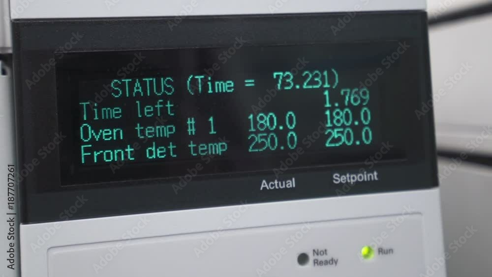 Medical equipment, a view of screen and the control panel of a medical computer for a drug test.
Medical equipment, a view of screen and the control panel of a medical computer for a drug test.