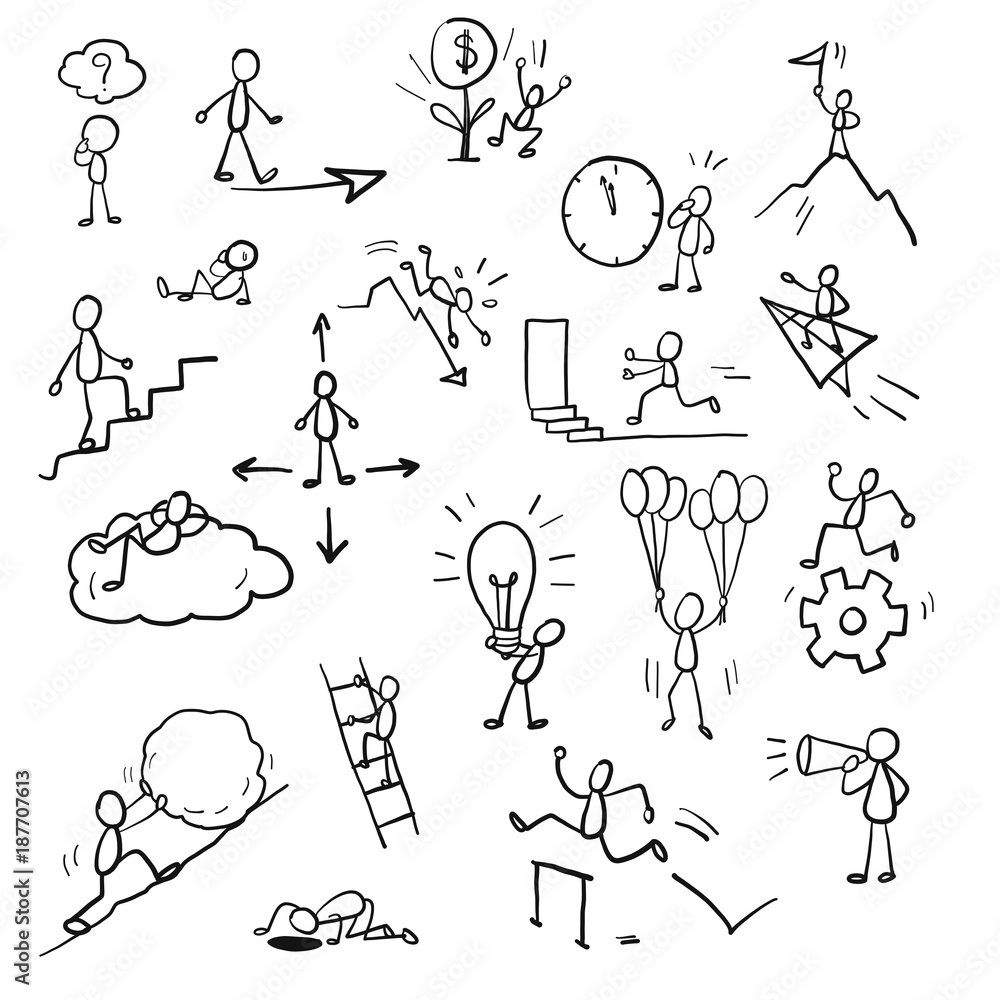 Business doodle concept. Business doodle concept.