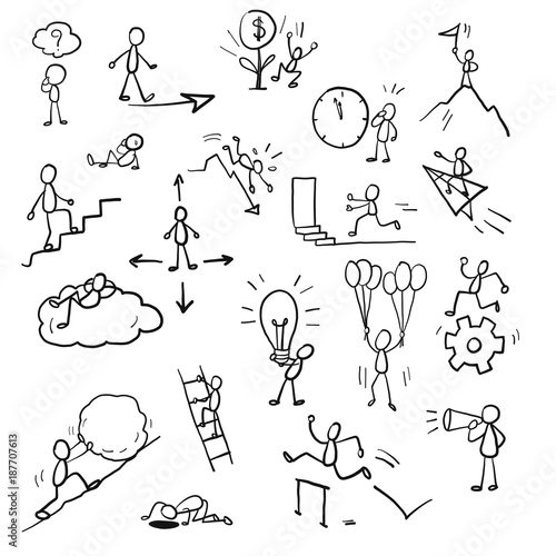 Business doodle concept.