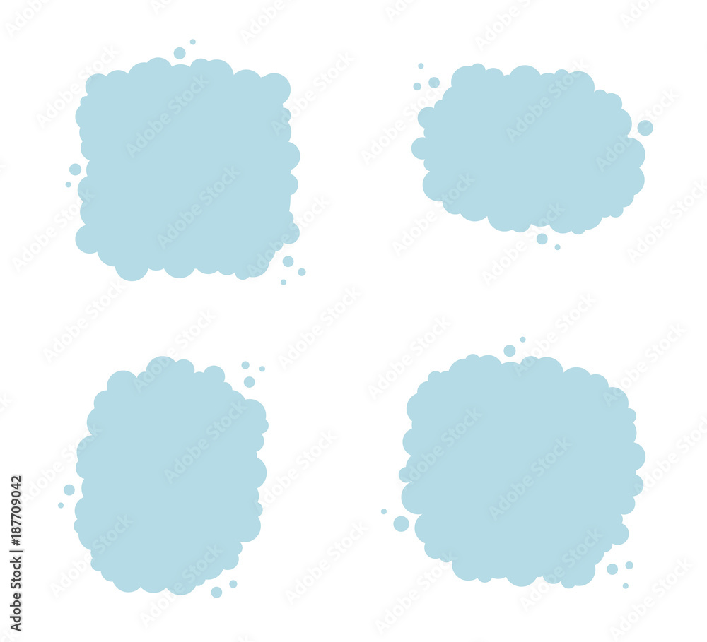 Simple flat soap foam bubble background with space for your message Simple flat soap foam bubble background with space for your message