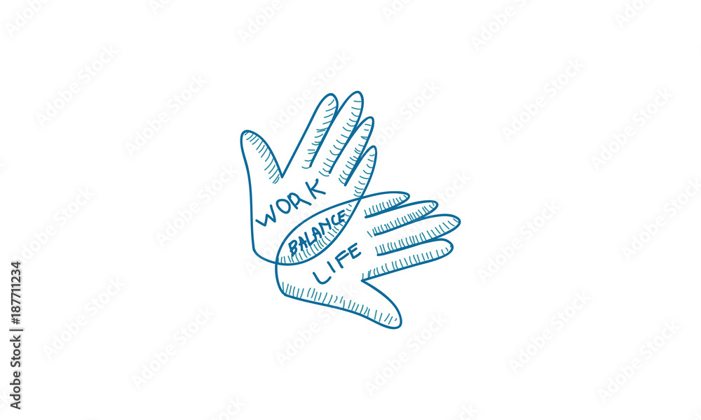 Work Life Balance Template Vector Stock Vector | Adobe Stock