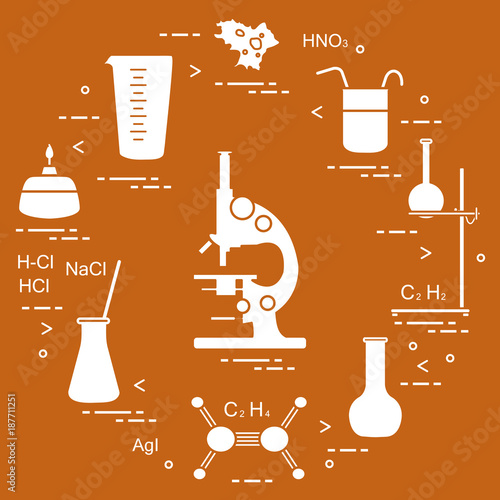 Chemistry scientific, education elements.