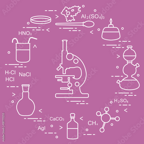 Chemistry scientific, education elements.