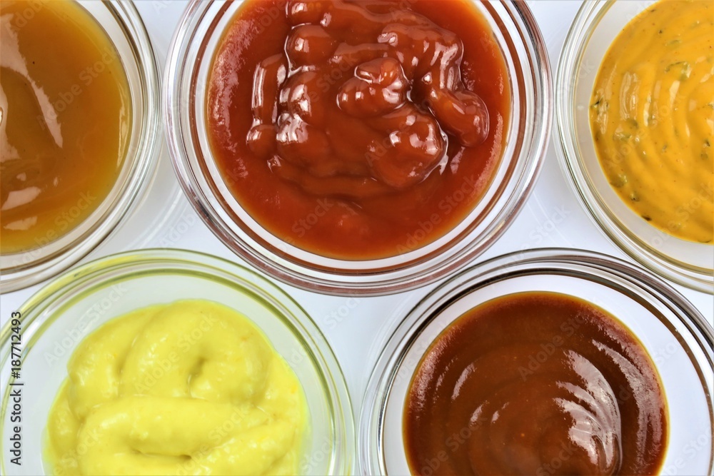 An Image of different bbq sauces An Image of different bbq sauces