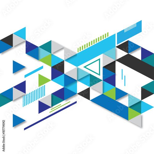 Abstract geometric background with polygonal triangles
