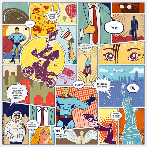 Page Comics Layout Concept