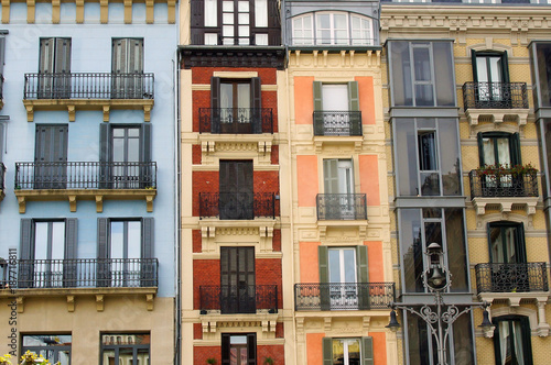 Stadthäuser in der Altstadt von Pamplona