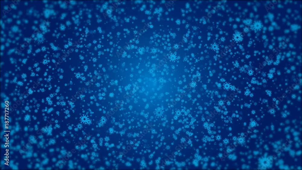 Snowflakes falling animation. Christmas Video Background Snowflakes falling animation. Christmas Video Background