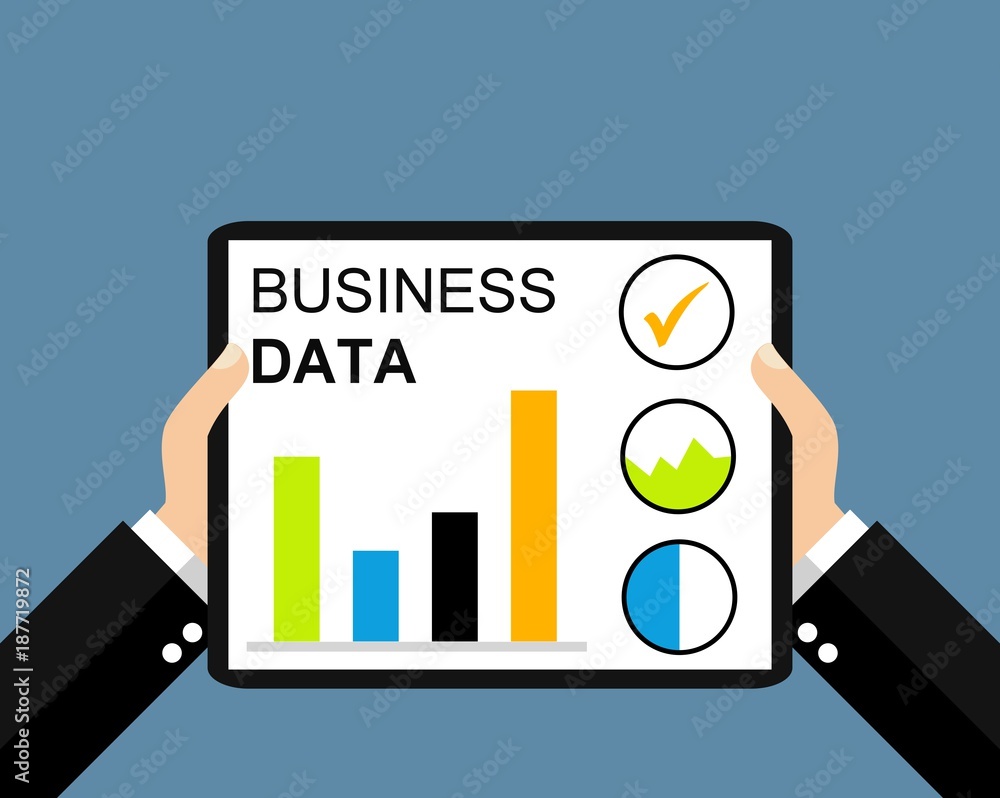 Business Data auf dem Tablet Business Data auf dem Tablet