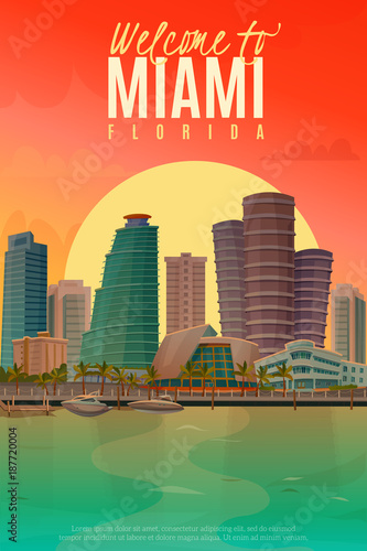 Evening Miami Poster