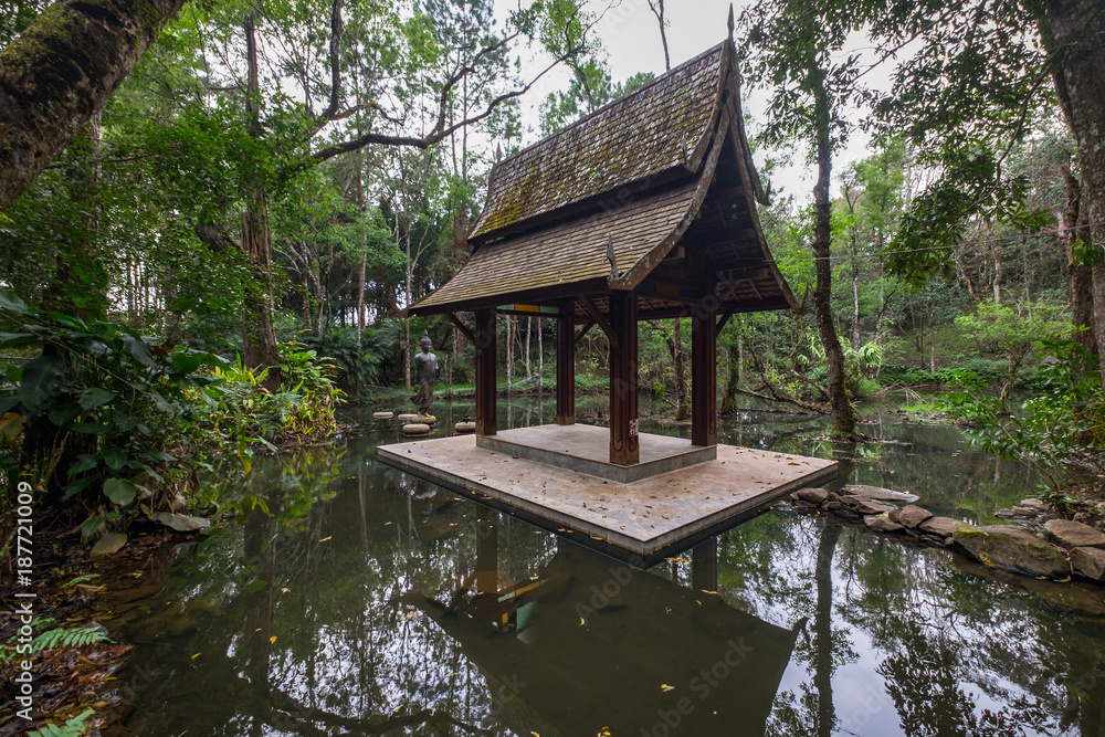 Buddha Garden and Holy Well at Doi Chang mountain, Chiang Rai Province, Thailand Buddha Garden and Holy Well at Doi Chang mountain, Chiang Rai Province, Thailand