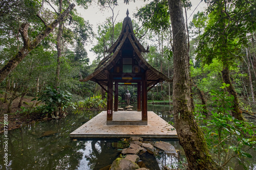 Buddha Garden and Holy Well at Doi Chang mountain, Chiang Rai Province, Thailand