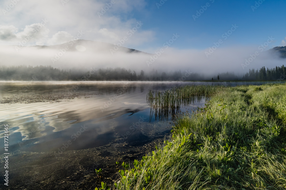 Morning on Yazevoe Lake Morning on Yazevoe Lake