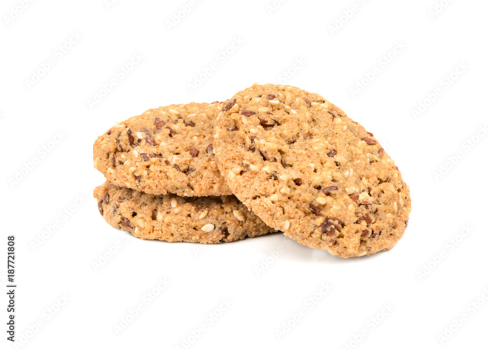 Cereal cookies isolated Cereal cookies isolated