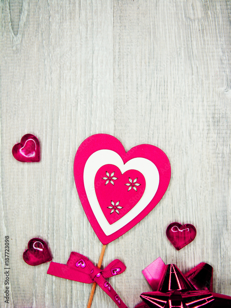 valentine's day love holiday concept hearts on old wooden background valentine's day love holiday concept hearts on old wooden background