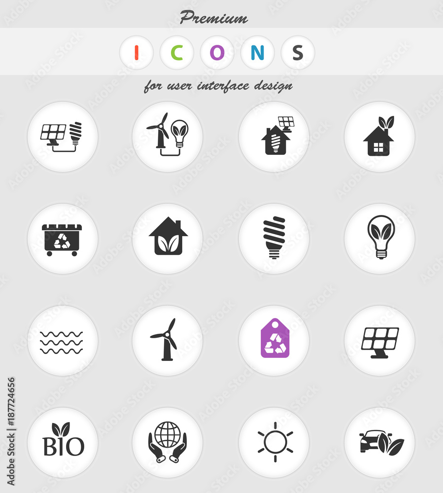 alternative energy icon set alternative energy icon set