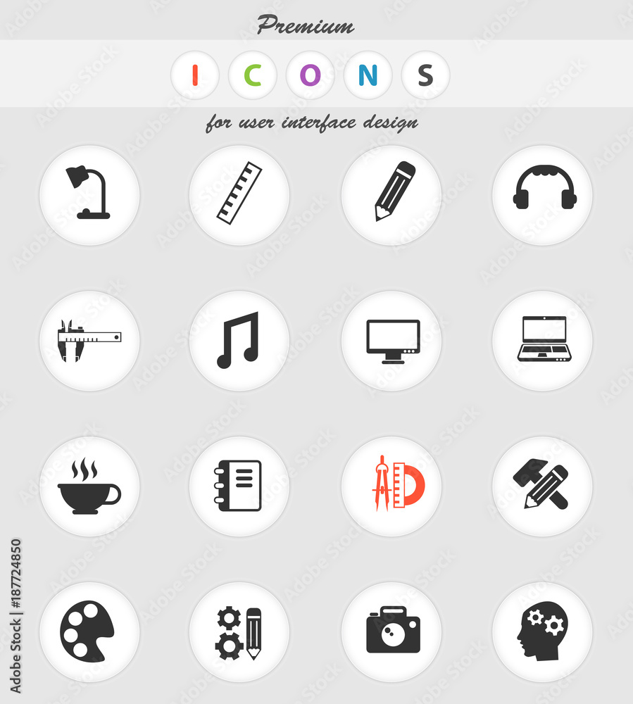 creative process icon set creative process icon set