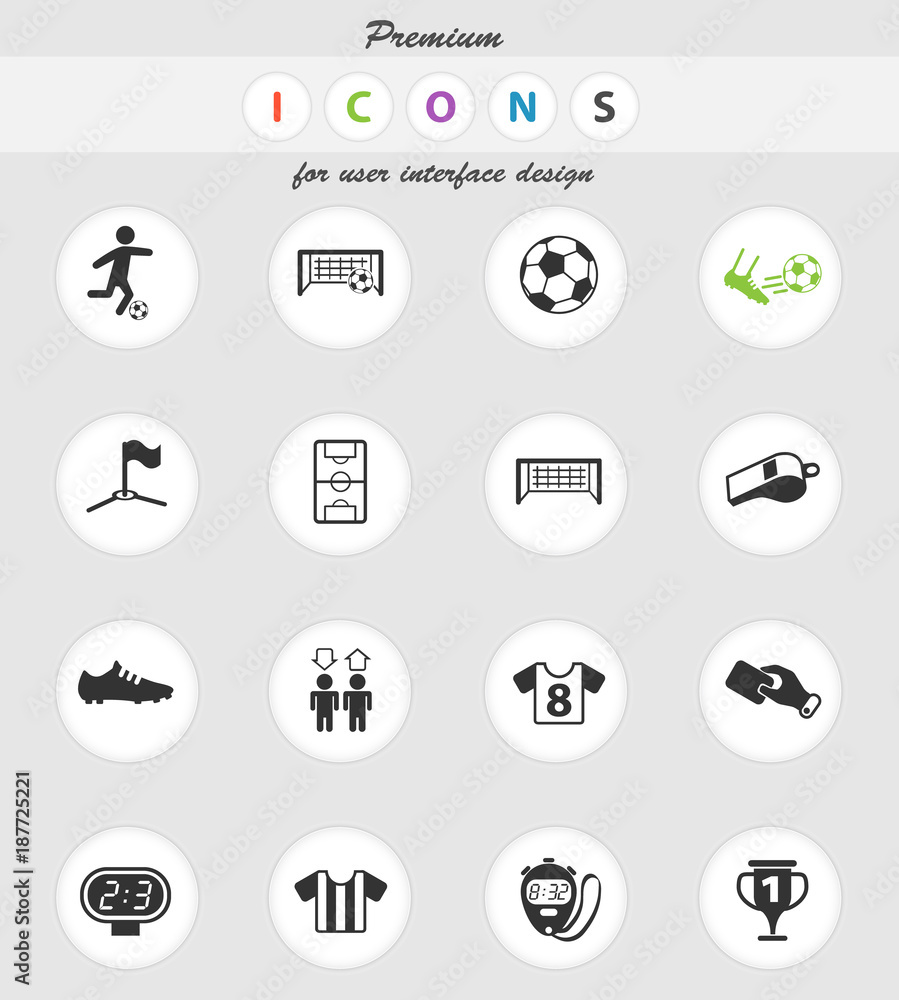 football icon set football icon set