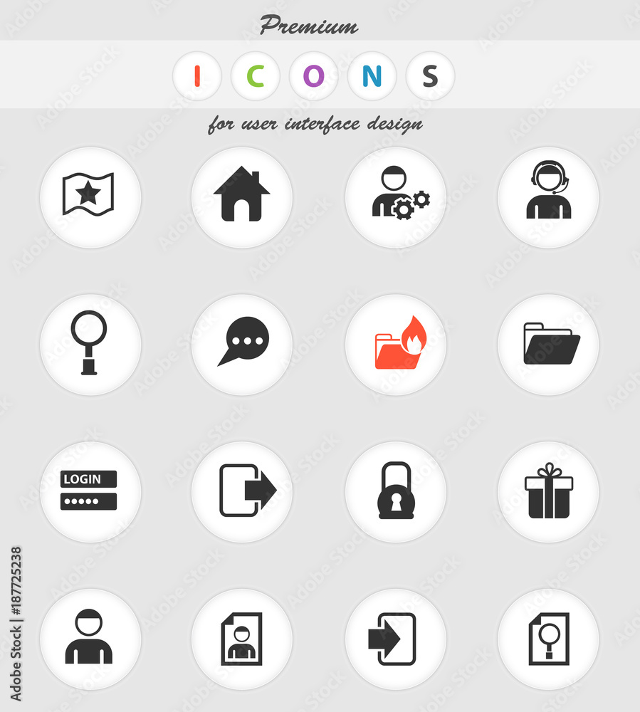 forum interface icon set forum interface icon set