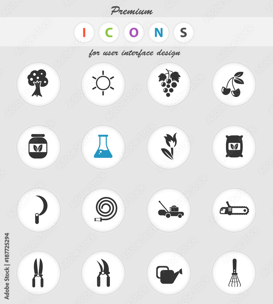 gardening icon set gardening icon set