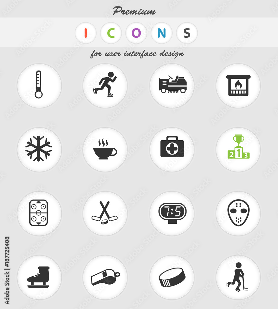 ice rink icon set ice rink icon set