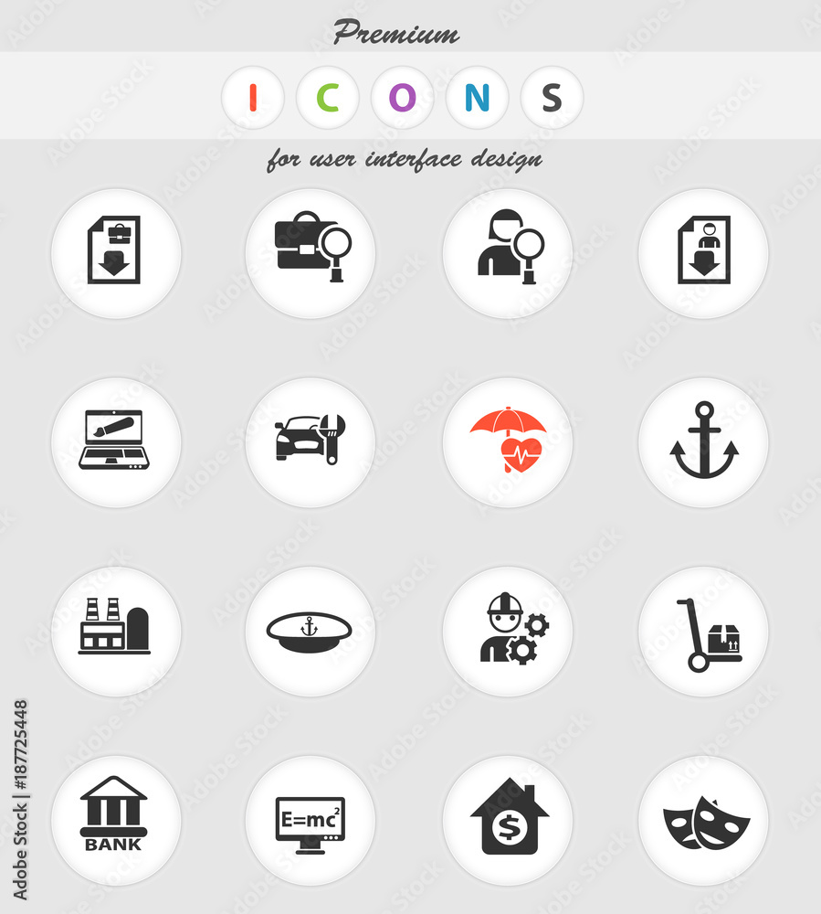 job search icon set job search icon set