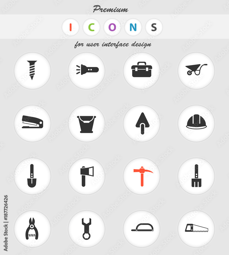 work tools icon set work tools icon set